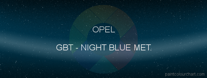 Opel paint GBT Night Blue Met.