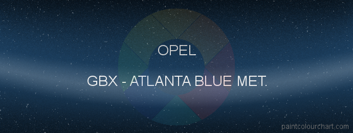 Opel paint GBX Atlanta Blue Met.