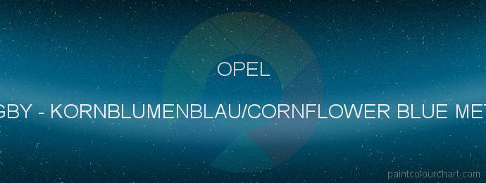 Opel paint GBY Kornblumenblau/cornflower Blue Met.