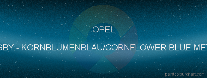 Opel paint GBY Kornblumenblau/cornflower Blue Met