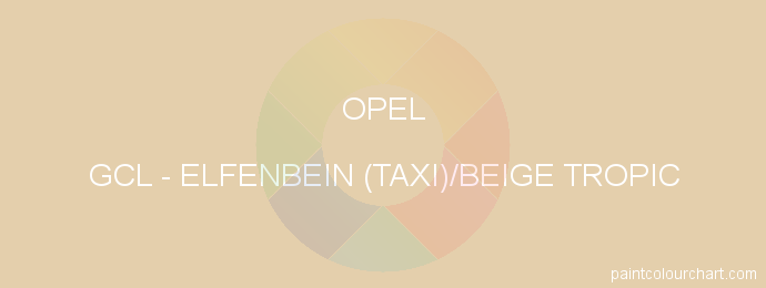 Opel paint GCL Elfenbein (taxi)/beige Tropic