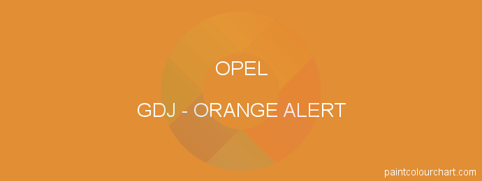 Opel paint GDJ Orange Alert