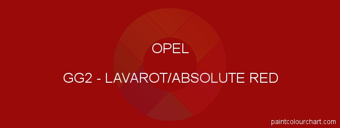 Opel paint GG2 Lavarot/absolute Red
