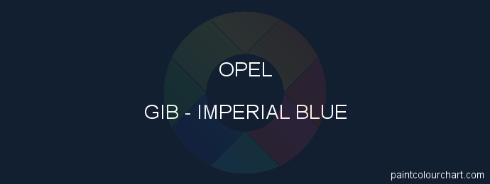 Opel paint GIB Imperial Blue