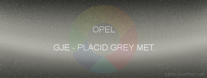Opel paint GJE Placid Grey Met.