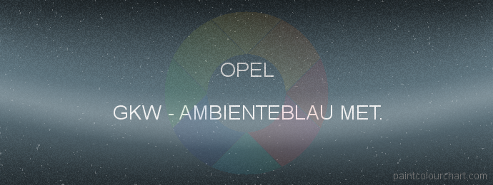 Opel paint GKW Ambienteblau Met.