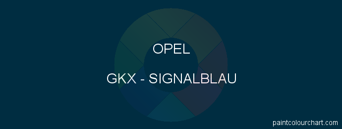 Opel paint GKX Signalblau