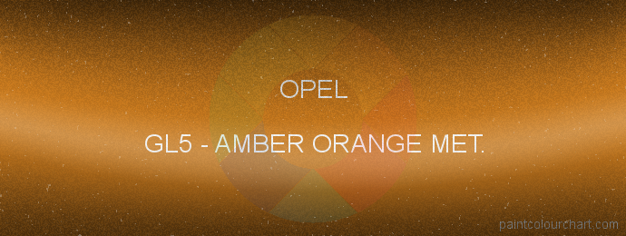 Opel paint GL5 Amber Orange Met.