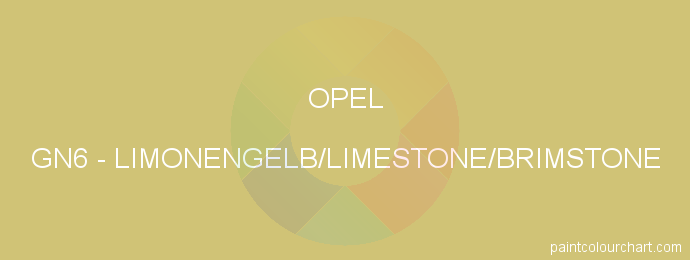 Opel paint GN6 Limonengelb/limestone/brimstone