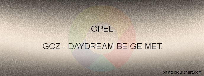 Opel paint GOZ Daydream Beige Met.