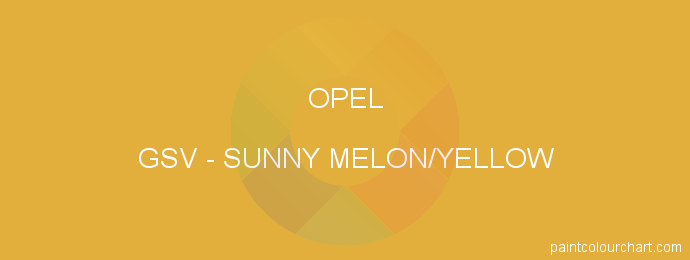 Opel paint GSV Sunny Melon/yellow