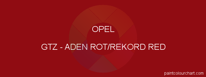 Opel paint GTZ Aden Rot/rekord Red