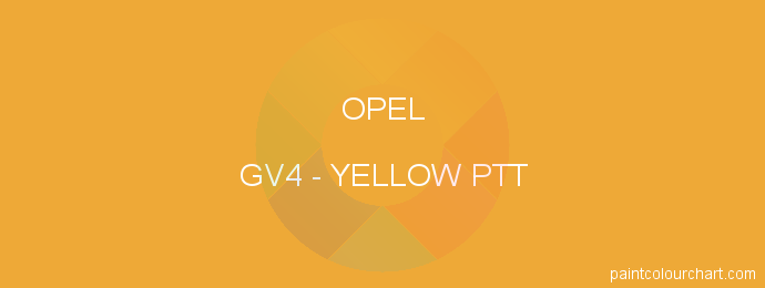 Opel paint GV4 Yellow Ptt