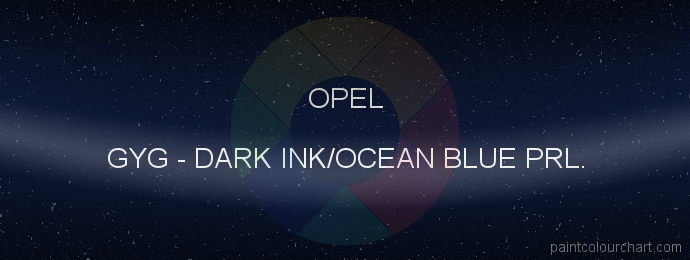 Opel paint GYG Dark Ink/ocean Blue Prl.