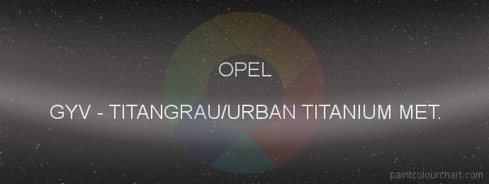Opel paint GYV Titangrau/urban Titanium Met.