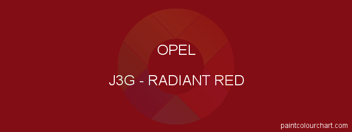 Opel paint J3G Radiant Red