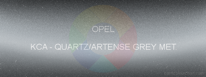 Opel paint KCA Quartz/artense Grey Met.