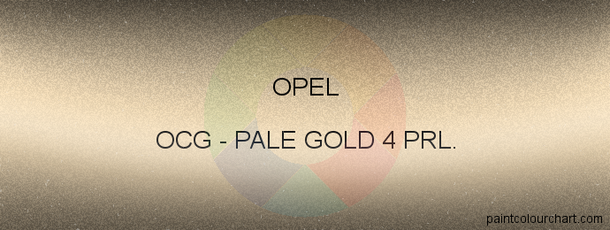 Opel paint OCG Pale Gold 4 Prl.