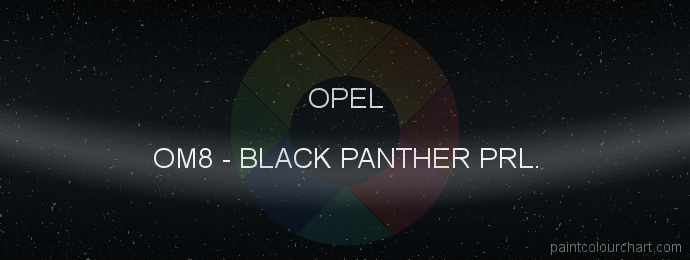Opel paint OM8 Black Panther Prl.
