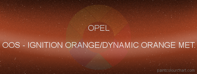 Opel paint OOS Ignition Orange/dynamic Orange Met.