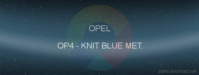 Opel paint OP4 Knit Blue Met.