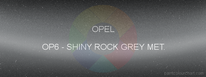 Opel paint OP6 Shiny Rock Grey Met.