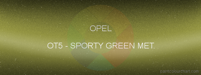 Opel paint OT5 Sporty Green Met.