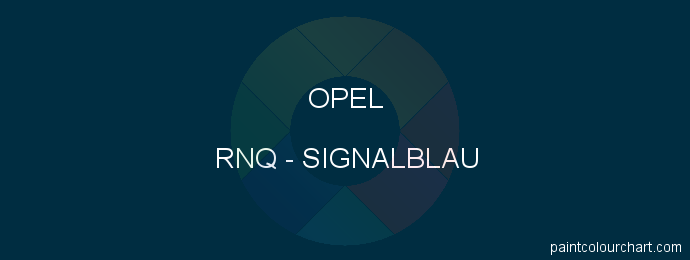 Opel paint RNQ Signalblau