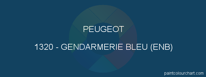Peugeot paint 1320 Gendarmerie Bleu (enb)