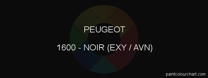 Peugeot paint 1600 Noir (exy / Avn)