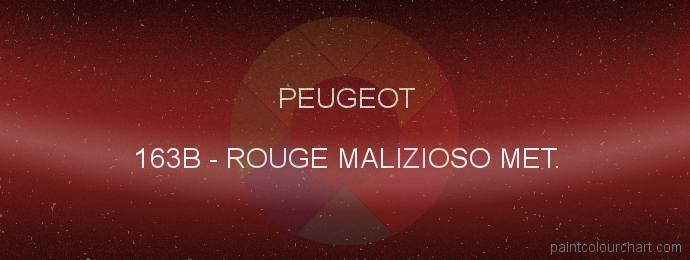 Peugeot paint 163B Rouge Malizioso Met.