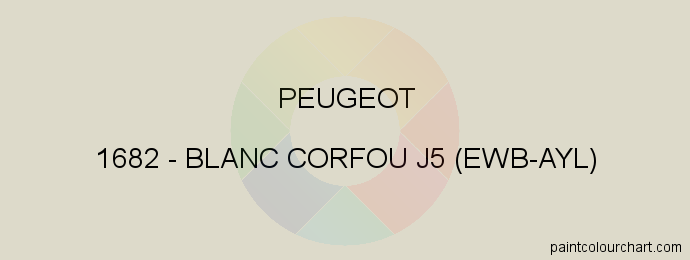 Peugeot paint 1682 Blanc Corfou J5 (ewb-ayl)