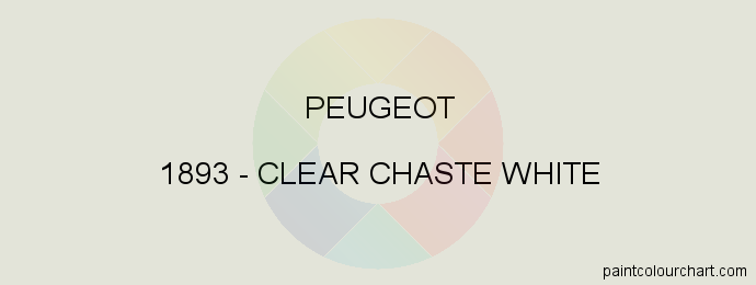 Peugeot paint 1893 Clear Chaste White