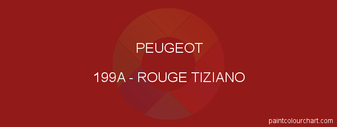 Peugeot paint 199A Rouge Tiziano