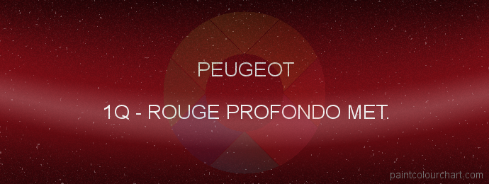 Peugeot paint 1Q Rouge Profondo Met.