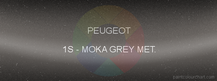 Peugeot paint 1S Moka Grey Met.