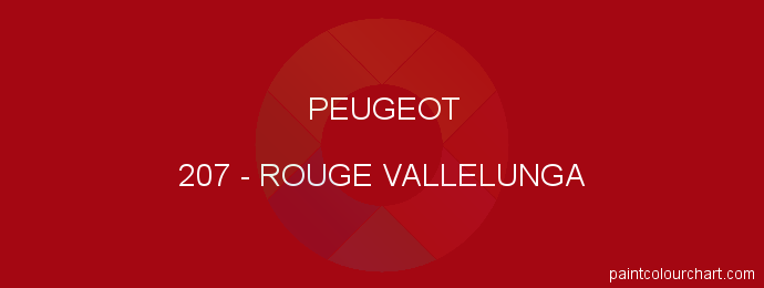 Peugeot paint 207 Rouge Vallelunga