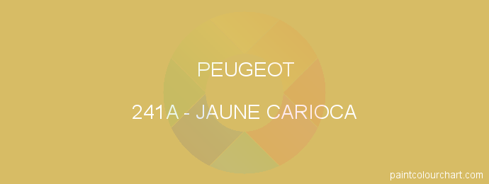 Peugeot paint 241A Jaune Carioca