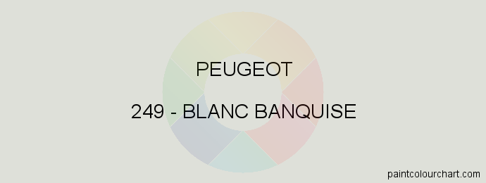 Peugeot paint 249 Blanc Banquise