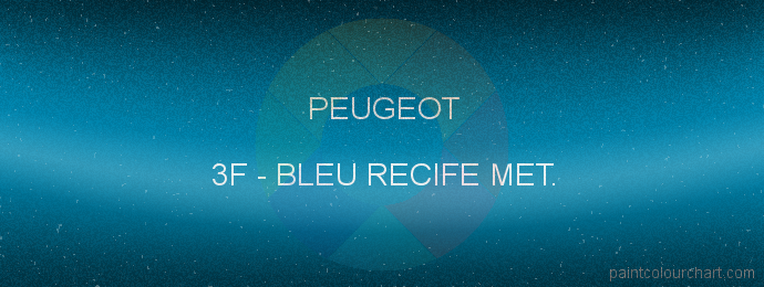 Peugeot paint 3F Bleu Recife Met.