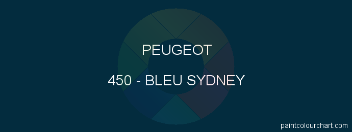 Peugeot paint 450 Bleu Sydney