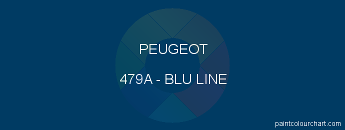 Peugeot paint 479A Blu Line