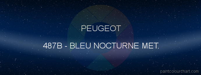 Peugeot paint 487B Bleu Nocturne Met.