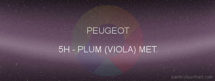 Peugeot paint 5H Plum (viola) Met.