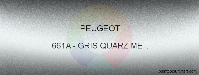 Peugeot paint 661A Gris Quarz Met.