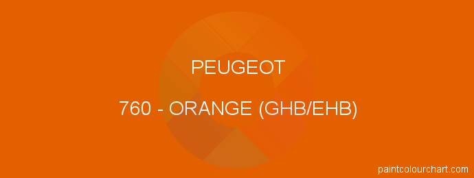 Peugeot paint 760 Orange (ghb/ehb)