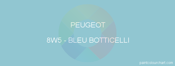Peugeot paint 8W5 Bleu Botticelli