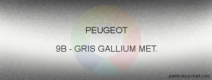 Peugeot paint 9B Gris Gallium Met.