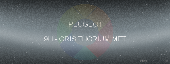 Peugeot paint 9H Gris Thorium Met.