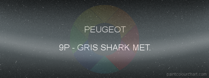 Peugeot paint 9P Gris Shark Met.